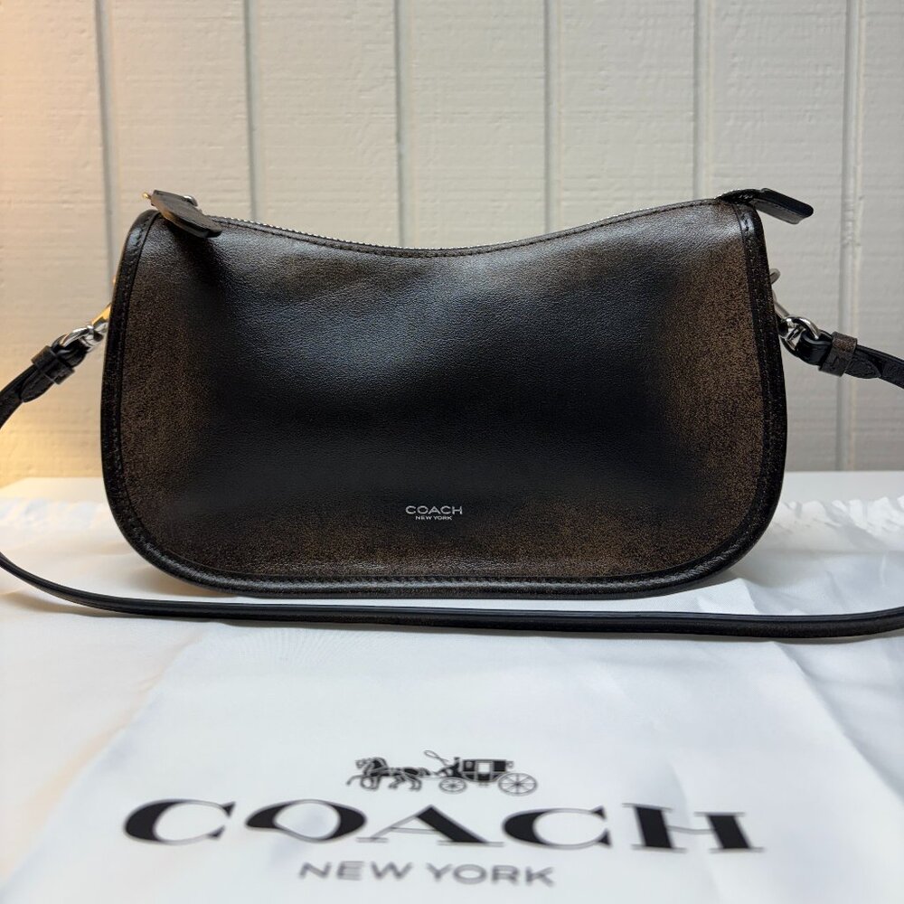 Coach Waverly Bag in Loved Leather (Black)